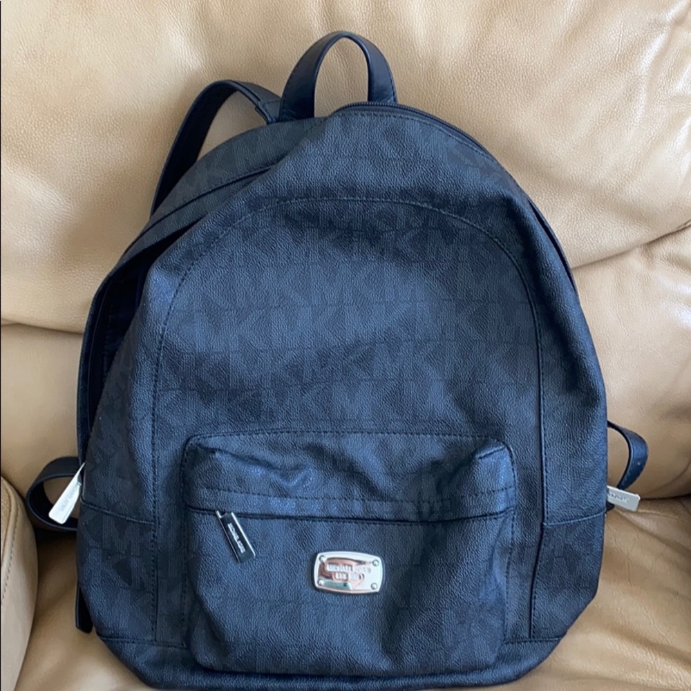 Michael Kors Black Monogram Backpack